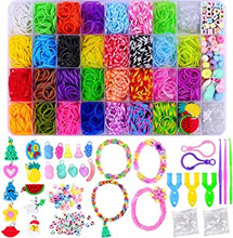 Loom Rubber Bands Bracelet Kit for Children, 1800+ Soft Bands in 30 Colors with More Accessories for Bracelet Making Kit, Craft Kit for Kids, Toy Gift for Kids Age 3 4 5 6 6 7 8