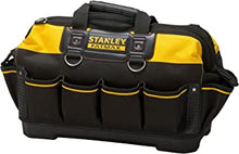 STANLEY FATMAX Technician Tool Bag, Heavy Duty 600 Denier and Leather, Multifunctional Tool Storage Organiser, 18 Inch, 1-93-950