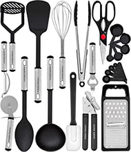 Home Hero 23 pcs Kitchen Utensils Set - Nylon & Stainless Steel Cooking Utensils Set - Non-Stick Kitchen Utensils with Spatula - Kitchen Gadgets Cookware Set - Kitchen Tool Set - Kitchen Ladles