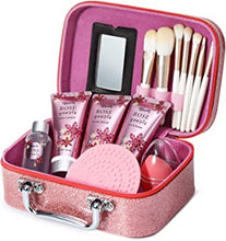 Makeup Gift Sets Pamper Kits for Women BFF Beauty 15pcs Skin Care for Teenage Girls Cosmetic Bag for Short Trip Includes Makeup Tools& Facial Cleanser, Body Lotion, Hand Cream, Facial Toner