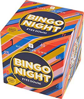 Talking Tables Classic Bingo Game Kit | Host Your Own Games Night | Contains Metal Bingo Wheel Machine, Number Balls, Cards| For Adults, Kids, Family Fun, Dinner Party, HOST-BINGO-V2