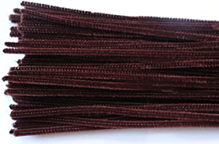 Kids B Crafty Brown Pipe Cleaners Chenille Stem 6mm x 30cm (12 Inches) 50 Pack