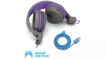JLab JBuddies Studio Kids Bluetooth Headphones - Grey/Purple