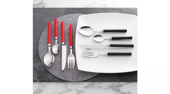 Home 16 Piece Cutlery Set - Red