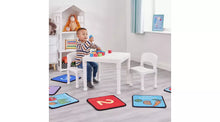 Liberty House Toys Kids Plastic Table & 2 Chairs - White