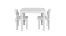 Liberty House Toys Kids Plastic Table & 2 Chairs - White