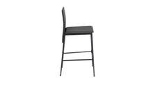 Lido Glass Bar Table & 2 Black Chairs