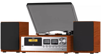 Bush Classic Micro Combo Record Player - Wood / Black