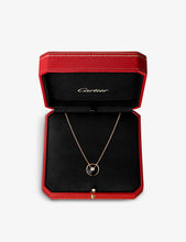 Amulette de Cartier 18ct rose-gold, onyx and diamond necklace