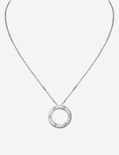 LOVE 18ct white-gold necklace