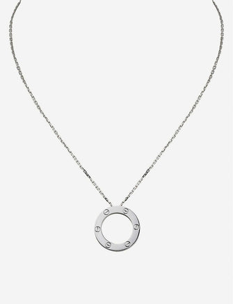LOVE 18ct white-gold necklace