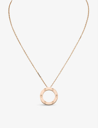 LOVE 18ct rose-gold necklace
