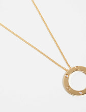 LOVE 18ct yellow-gold and 0.07ct diamond necklace