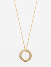 LOVE 18ct yellow-gold and 0.07ct diamond necklace