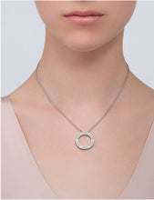 LOVE 18ct white-gold and 0.34ct diamond necklace