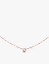 Cartier d’Amour small 18ct rose-gold and 0.09ct diamond necklace