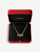 LOVE 18ct rose-gold and 0.01ct diamond necklace