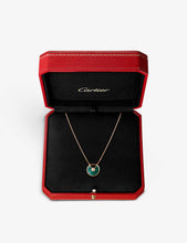 Amulette de Cartier 18ct rose-gold, malachite and diamond necklace