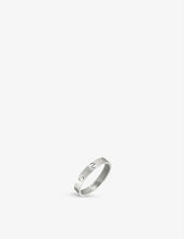 LOVE small 18ct white-gold wedding band