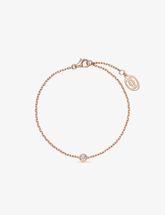 Cartier d'Amour extra-small 18ct rose-gold and 0.04ct diamond bracelet