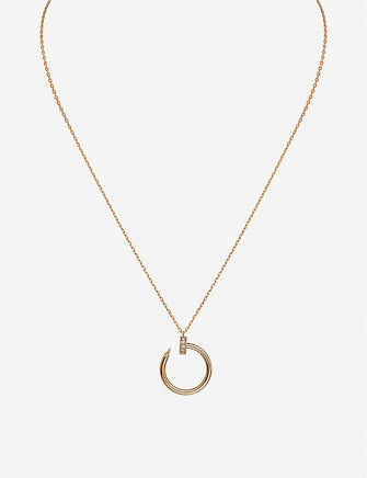Juste un Clou 18ct yellow-gold and 0.13ct diamond necklace