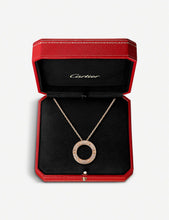 LOVE 18ct rose-gold and diamond necklace