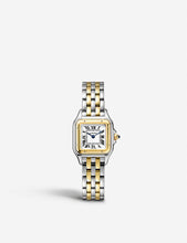 CRW2PN0006 Panthère de Cartier small 18ct yellow-gold and stainless steel watch