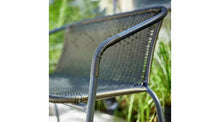 Home 2 Seater Steel & Wicker Effect Garden Bench-Brown