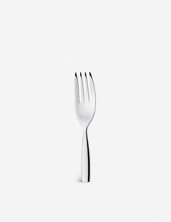 Dressed stainless steel serving fork