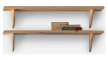 Home 89cm Set of 2 Wooden Shelves - Unfinished Pine