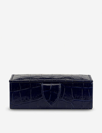 Mara mini leather cufflink box