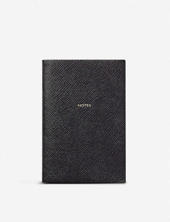 Notes Chelsea leather notebook 16.7cmx11.2cm