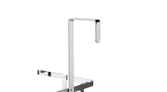 Home 2 Tier Over Door Shower Caddy - Chrome