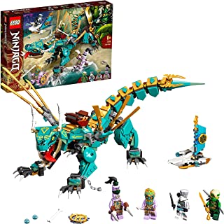 LEGO 71746 NINJAGO Jungle Dragon Building Set, with Ninja Lloyd and Zane Minifigures, Toys for 8 + Years Old Boys and Girls