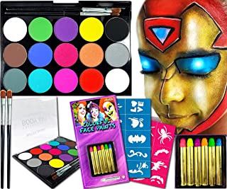 Face Paint Set (UK COMPANY) Children Paints Face Painting Kit Paint Halloween Festival Accessories