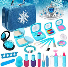 Enjoybot Kids Washable Makeup Toys Girls - Real Kids Makeup Set for Little Girls, Toddler Non-Toxic Cosmetic Toy Make Up Set, Princess Birthday Gift for Girls Age 3 4 5 6 7 8 Year Old