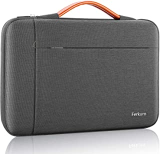 Ferkurn Laptop Sleeve Case 14 15 15.6 Inch with Handle Compatible with MacBook Pro 15/16, Dell XPS 15, HP Pavilion, Acer Aspire, ASUS Vivobook, Samsung Chromebook, Waterproof Computer Cover Bag, Grey