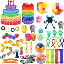 Fidget Toys 50 Pack,Fidget Toys Pack of 50,Fidget Packs Sets for Girls Boy,Sensory Toys Pack 50 For Autism to Relieve Stress,Fidget Pack for Birthday Party Gifts, Fun Fidget Toy Set Classroom Reward