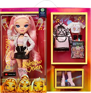 Rainbow High Rainbow Vision Royal Three K-pop Fashion Doll - MINNIE CHOI - Includes 2 Designer Outfits to Mix & Match with Microphone Headset & Band Merch Playset - Great for Kids Ages 6+ Years Old