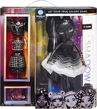 Rainbow High Shadow High Series - SHANELLE ONYX - Greyscale Fashion Doll with Straight Black Hair, Two Designer Outfits, & Accessories - Collectable - For Kids Ages 6+