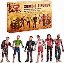 BOHS Zombie Dolls Action Figures Toys - Gift Package - Movable Joints- 6 Pack- 4 Inches