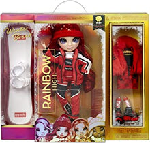 Rainbow High 574286EUC Winter Break Ruby Anderson-Red Fashion Doll with 2 Outfits, Gear, & Display Stand-Includes Snow Board, Ice Skates, Accessories, & More-Gift & Collectable for Kids Ages 6+