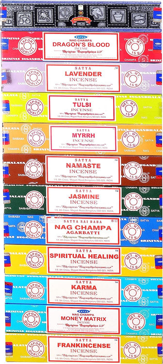 Satya Incense Sticks, Series 1, 12x15g