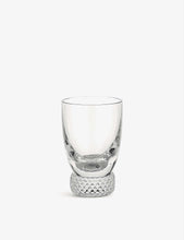 Octavie engraved crystal shot glass 6cm