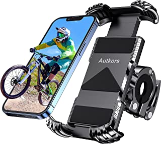 Autkors Bike Phone Holder, Adjustable Bike Phone Mount Bicycle Motorcycle Phone Holder Mount - 360° Rotatable Anti-shake Super Stable for 4.7" to 7.0" Smartphones