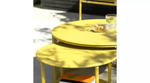 Habitat Ipanema Metal Garden Coffee Table - Yellow