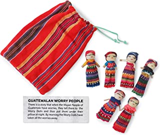 6 Worry Dolls in a Bag