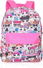 L.O.L. Surprise ! Backpack for Girls and Teens Featuring All-Over Dolls Print | Kids LOL Bag for School Or Travel, Pink Canvas Girls Rucksack with Front Pocket | Great Birthday Gift Idea