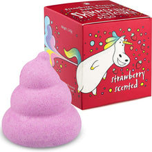Unicorn Poo Kids Bath Bombs Pink Shimmer Bath Bomb, Fun Gifts for Girls, Women, Boys, Handmade Natural Fizzy Bath Bombs for Children and Adults