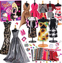 Tacobear Fashion Design for Kids Craft Your Own Catwalk Looks with Reusable Mannequins Sketchbook Fabric and Accessories Fashion Designer Kits for Girls Creative Arts and Crafts Gifts